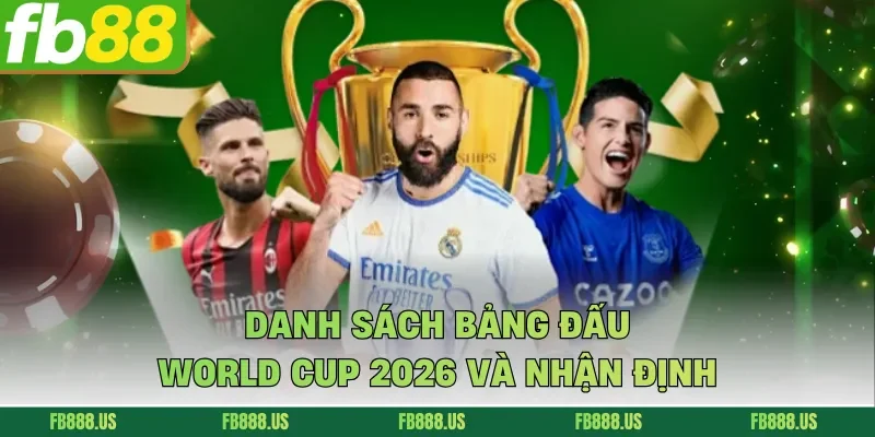 Danh sách bảng đấu World Cup 2026