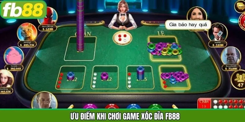 Những điểm cộng giúp xóc đĩa của FB88 trở nên nổi bật 